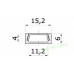 Профиль для светодиодной ленты AP261 15х6мм (накладной) 2м.п.