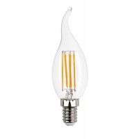 Лампа светодиодная LED С37, E14, 5W (свеча на ветру)