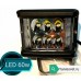 Светодиодная LED фара рабочего света (дальний) 60W 10-30V  IP67 (холодного белого свечения)