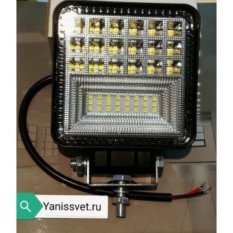 Светодиодная LED фара рабочего света квадрат 42W 10-30V (холодного белого свечения)