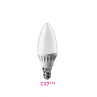 Лампа LED C37 E14 Свеча  7.5W 4000К (белого свечения)   