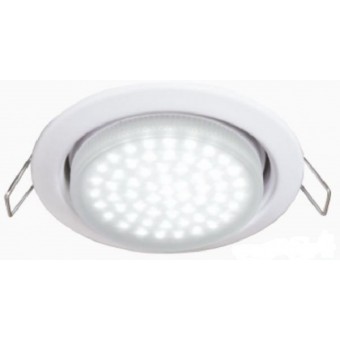 Комплект LED лампа светодиодная + светильник GX53, 6W