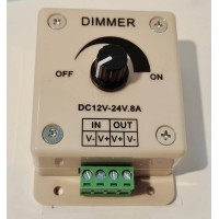 Диммер для светодиодной ленты 96W/192W 12/24V для управления яркостью светодиодной ленты