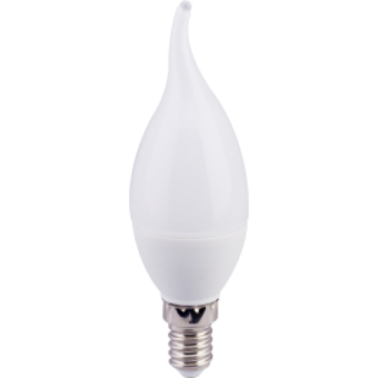 Лампа светодиодная 7.5W E14 свеча на ветру 3300К (теплого белого свечения)