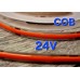 Светодиодная лента COB LUX 24В 310д/м 8W IP33 красного свечения с 3M