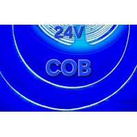 Светодиодная лента COB LUX 24В 310д/м 8W IP33 синего свечения с 3M