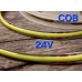 Светодиодная лента COB LUX 24В 310д/м 8W IP33 зеленого свечения с 3M