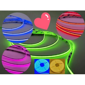 Светодиодная лента COB RGB LUX 24В 480д/м 12Вт IP33 многоцветная с 3M Светодиодная лента COB RGB LUX 24В 480д/м 12Вт IP33 многоцветная с 3M