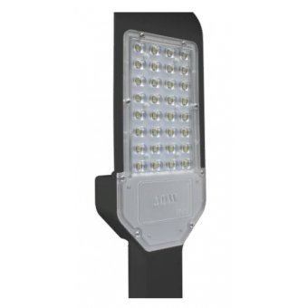 Консольный LED прожектор "Кобра" black 30W 6000K (холодного белого свечения)  LEDSPOWER